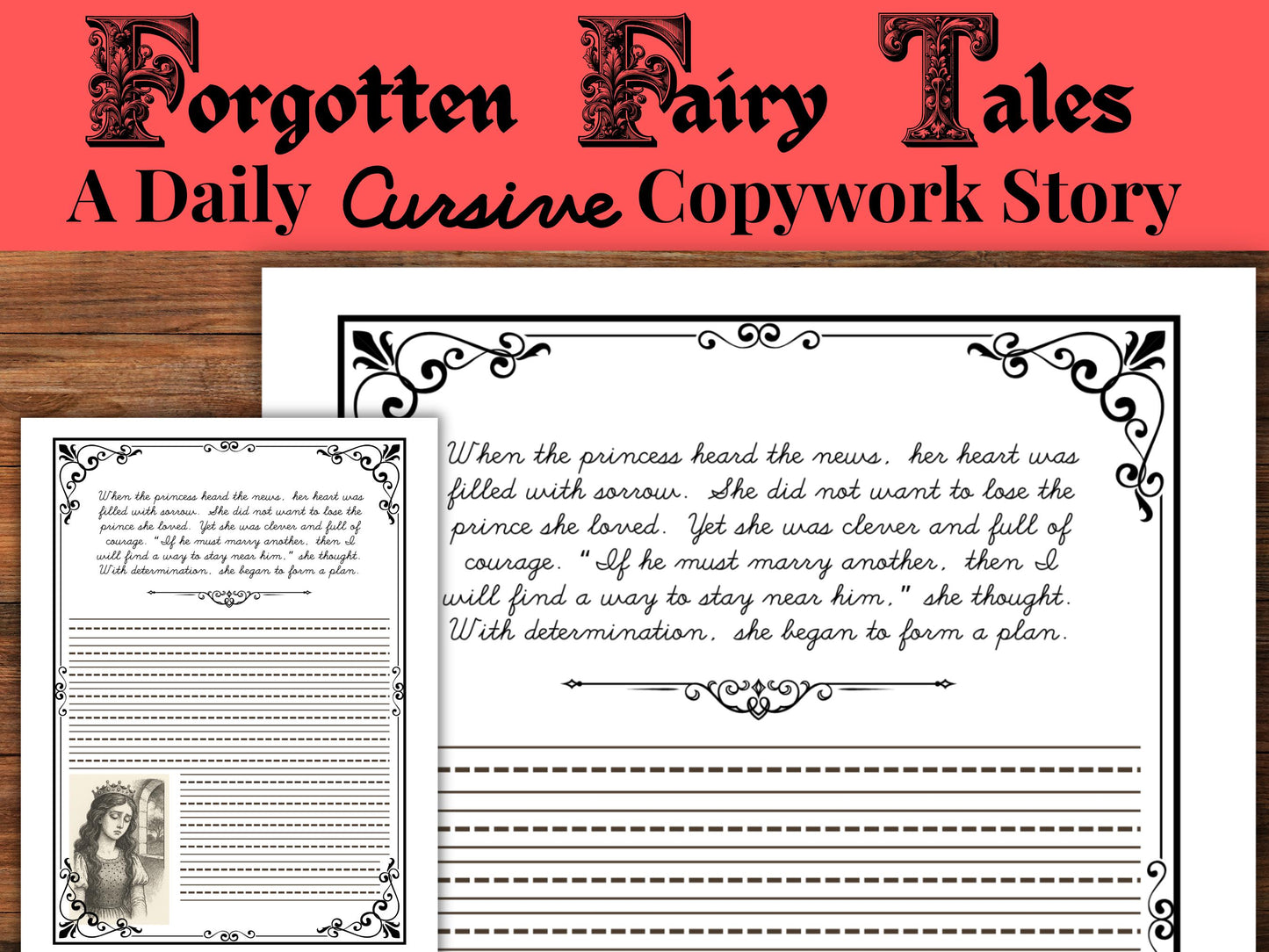The Twelve Huntsmen Copywork | Grimm’s Forgotten Fairy Tales Handwriting Practice | 15-Page Copywork for Kids