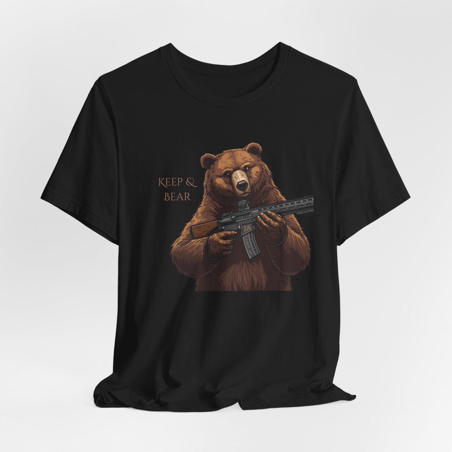 Keep and Bear 2A AR Rifle T-Shirt, Second Amendment Tee for Men and Women