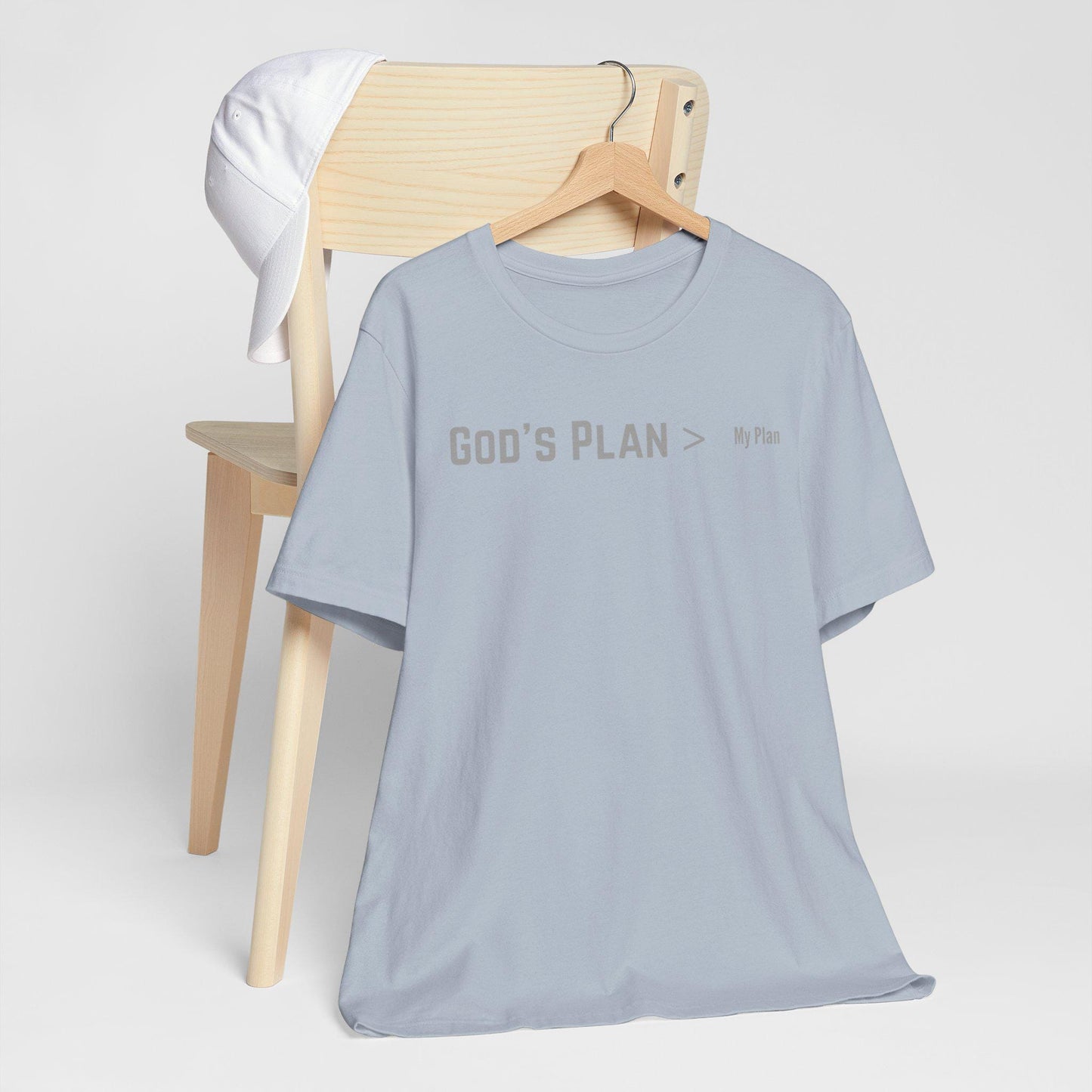 God's Plan Is Greater Men's Jersey Short Sleeve Tee
