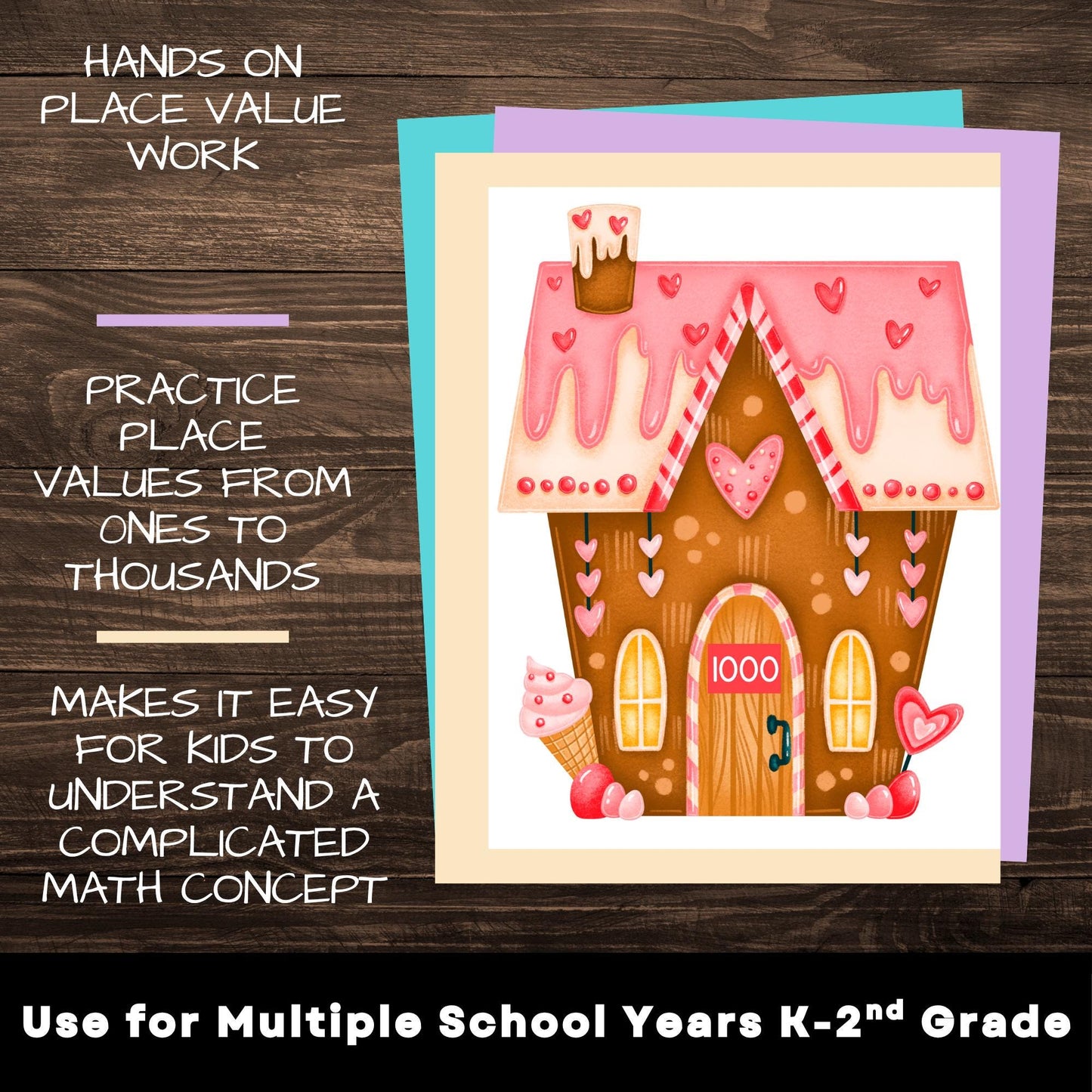 Printable Place Value Village Math Center: Hands-On Learning (K-2) (Digital Download