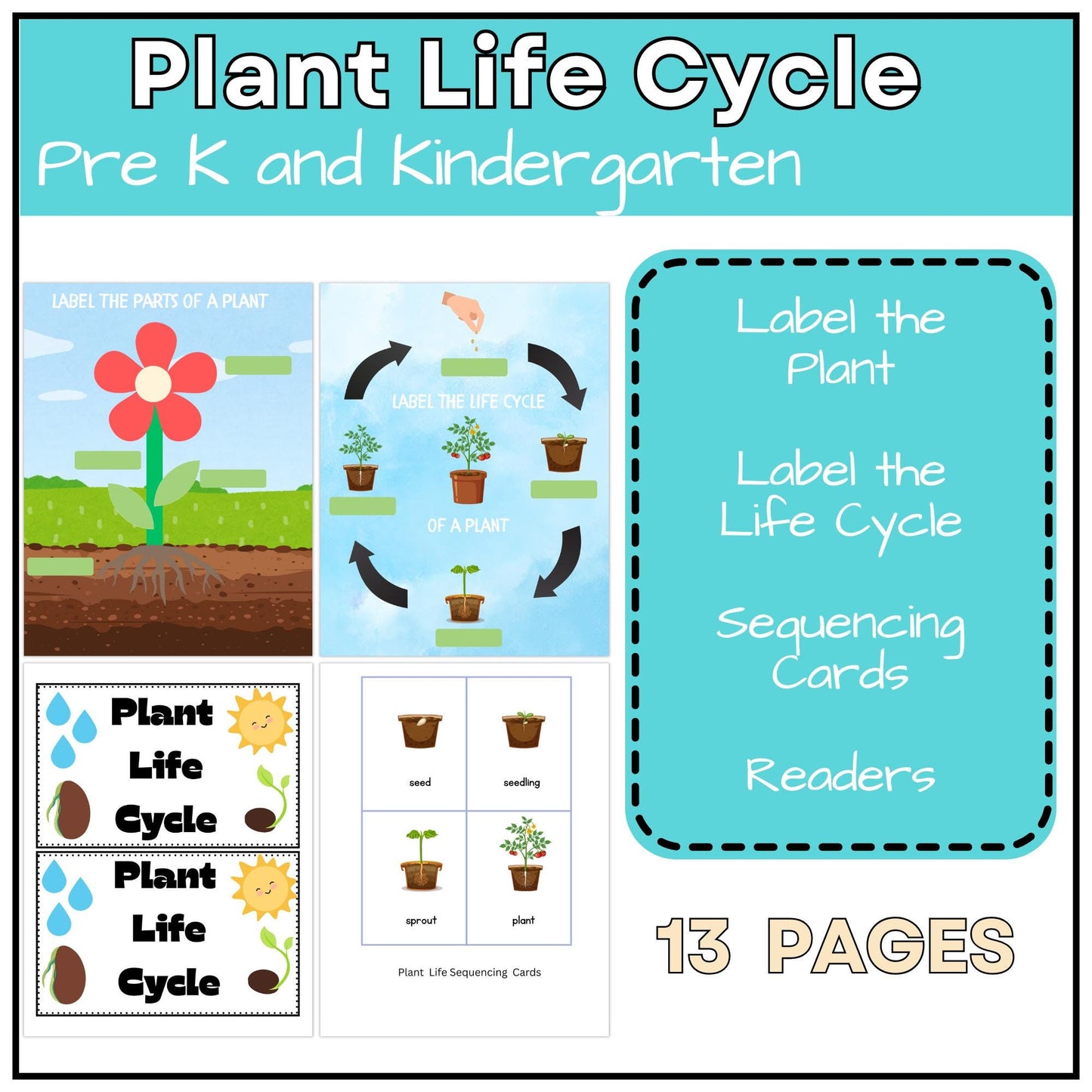 Printable Preschool Plant Learning Bundle