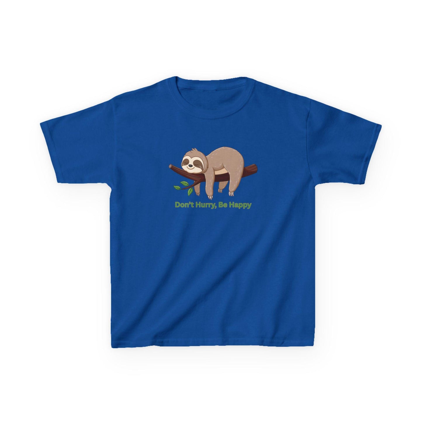 Kids Don't Hurry, Be Happy Sloth Heavy Cotton™ Tee