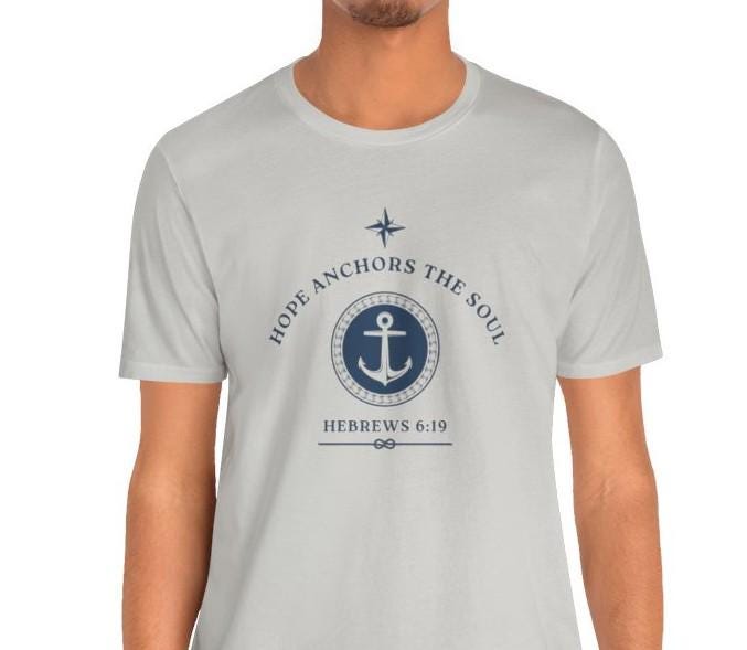 Men's Hope Anchors the Soul Christian Short Sleeve Tee