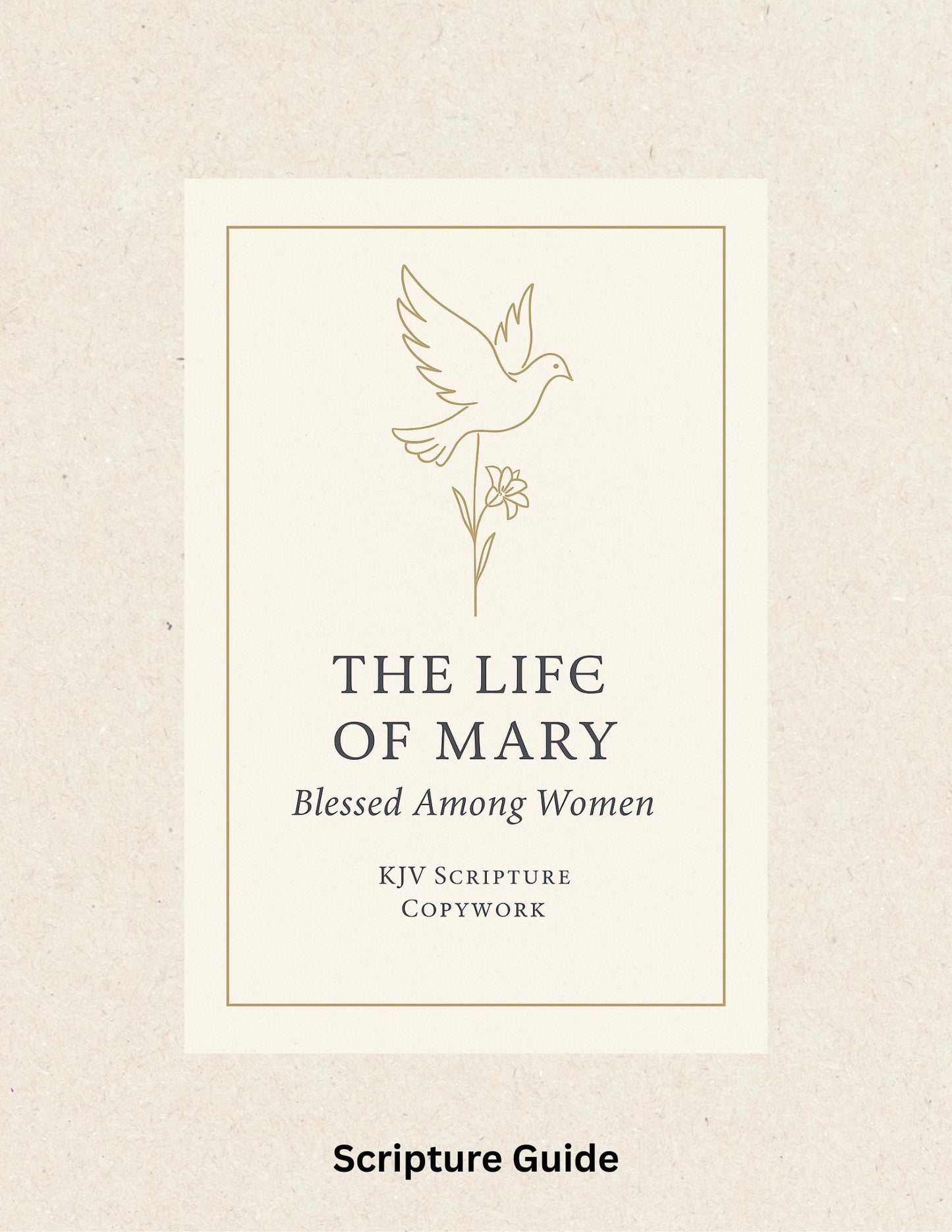 Mary Mother of Jesus KJV Copywork: Cursive Scripture Writing for Girls
