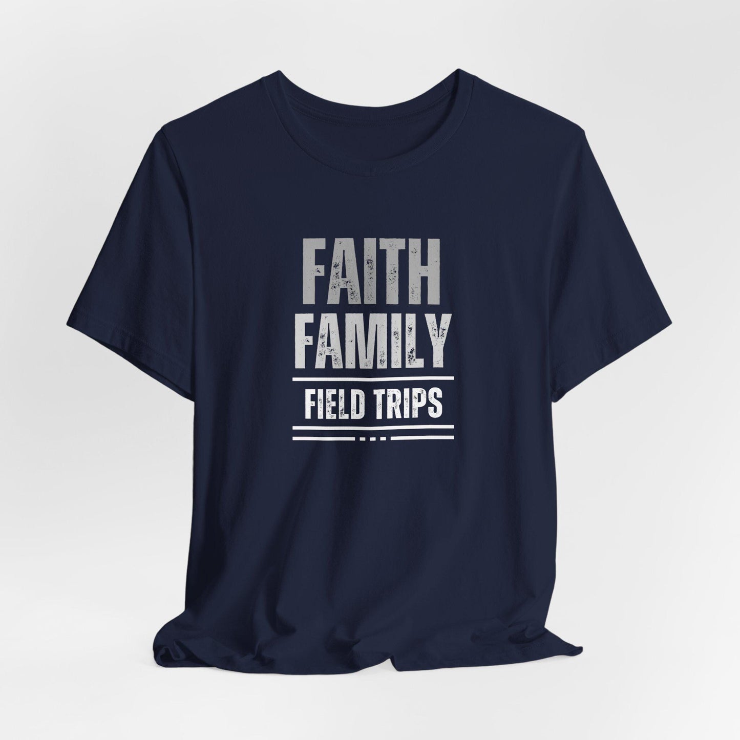 Men's Faith, Family, Field Trips Homeschooling Tee