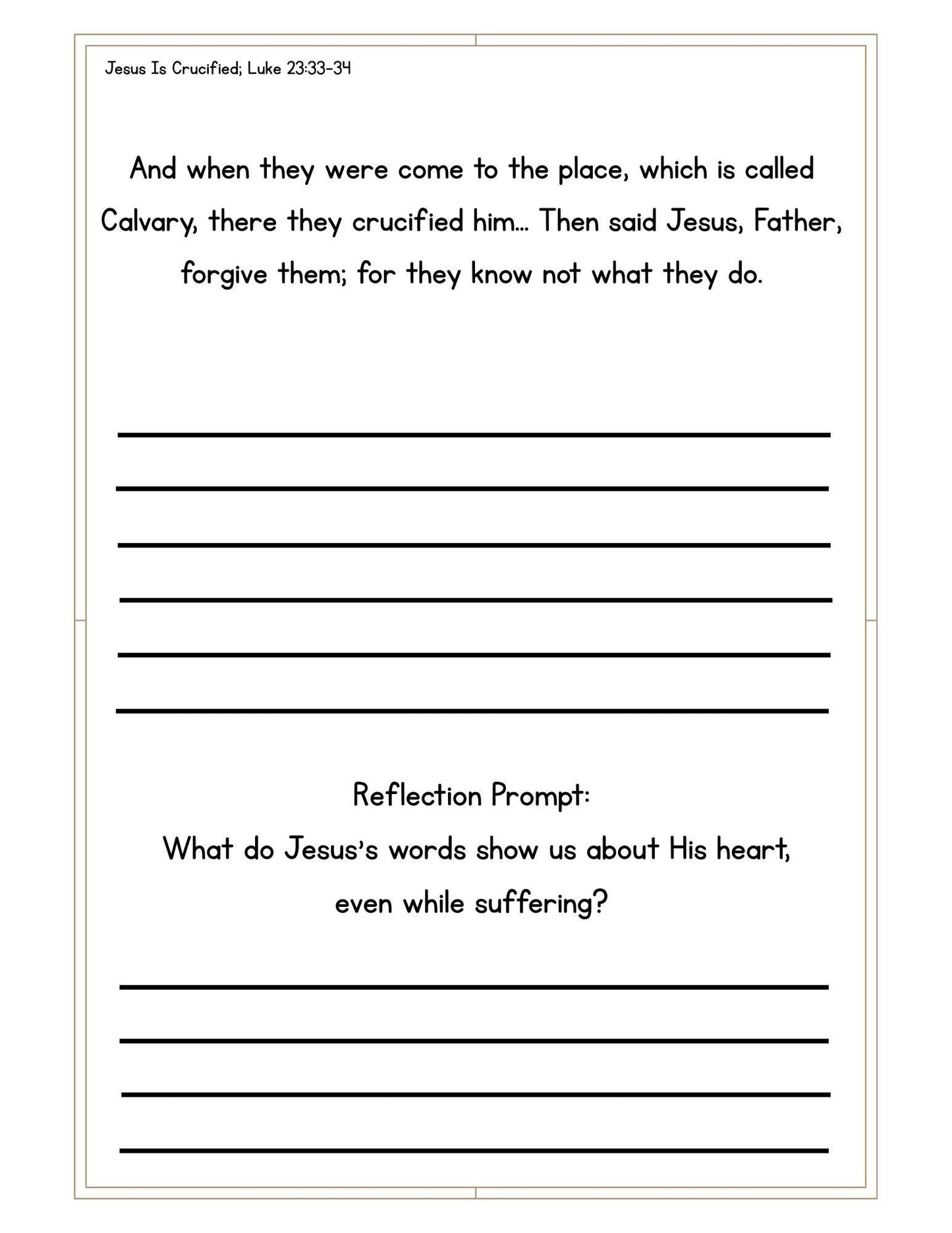 Life of Jesus Copywork: KJV Bible Verse Handwriting Practice (Print Edition Digital Download