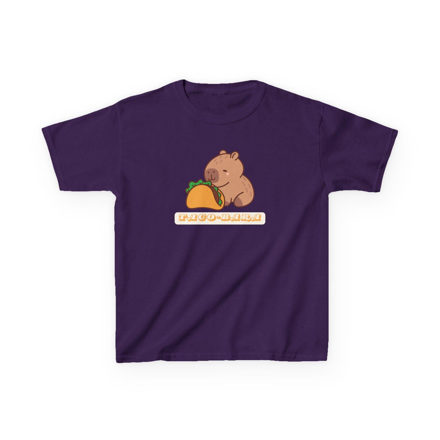 Kids Cute Capybara Taco-Bara Funny T-Shirt