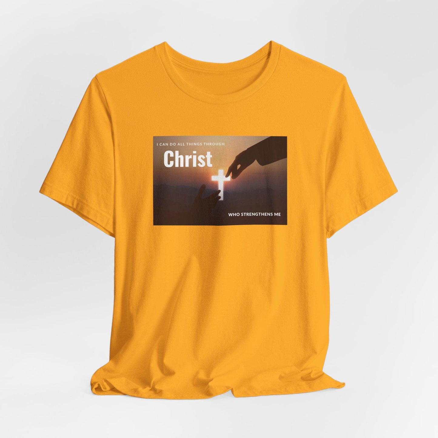 Women's Christ Who Strengthens Me Christian Tee
