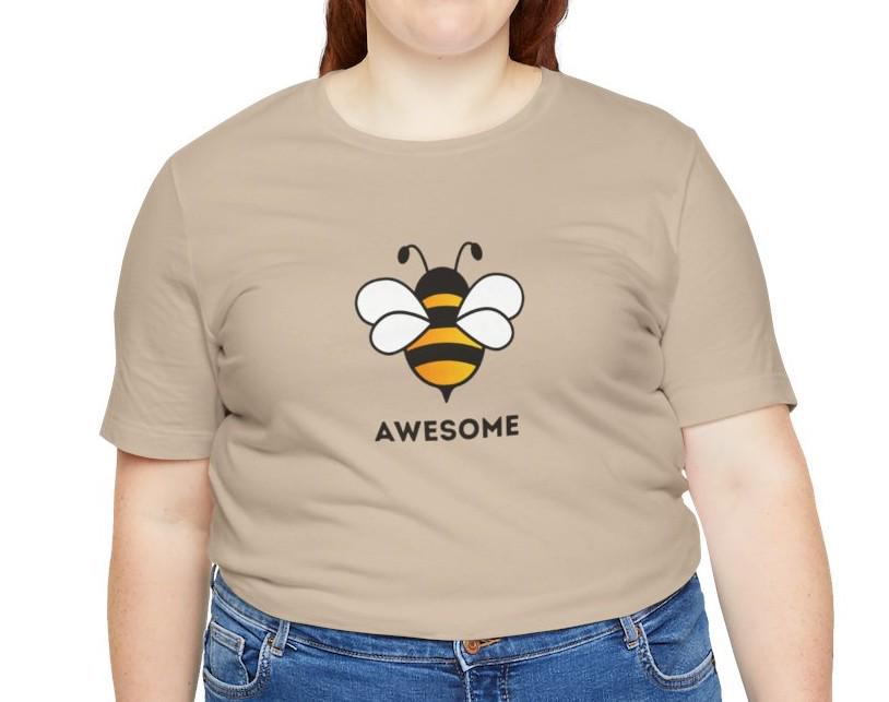 Women's Bee Awesome Jersey Short Sleeve Tee