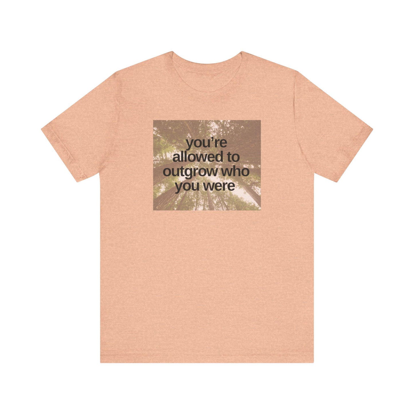 Men's Outgrow Who You Were Jersey Short Sleeve Tee