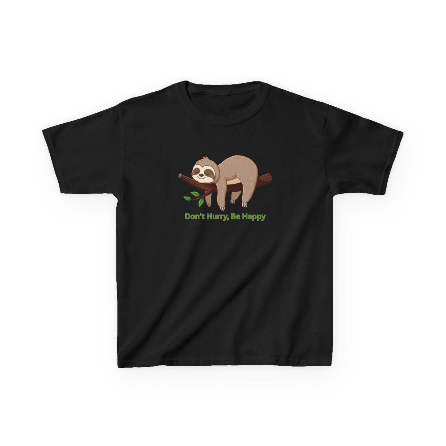 Kids Don't Hurry, Be Happy Sloth Heavy Cotton™ Tee