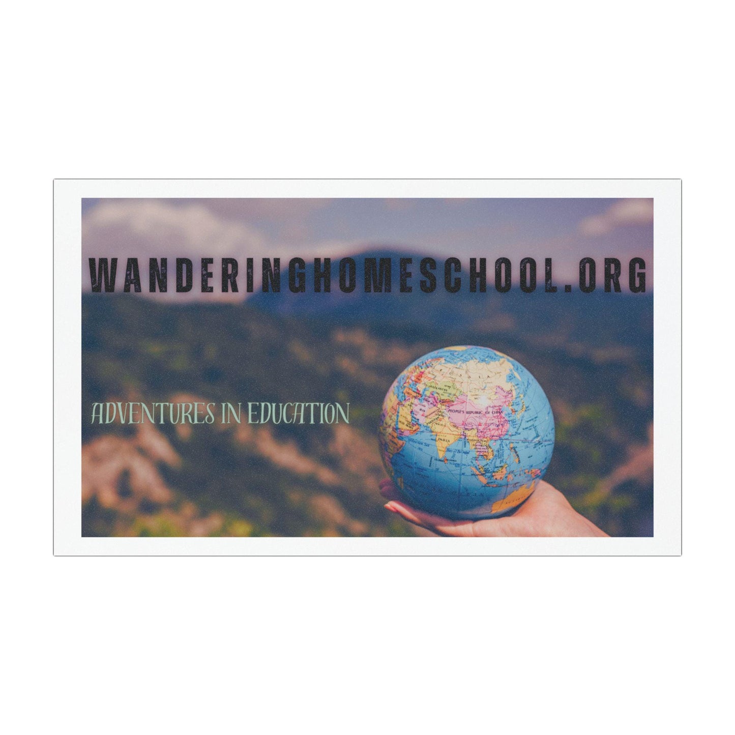 WanderingHomeschool.org Car Magnet - Adventures in Education