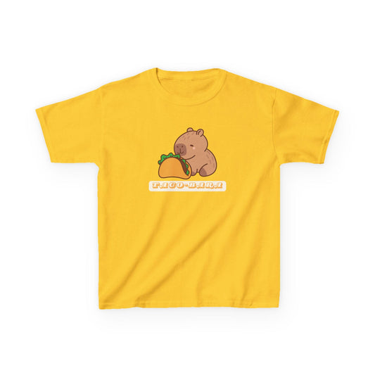 Kids Cute Capybara Taco-Bara Funny T-Shirt