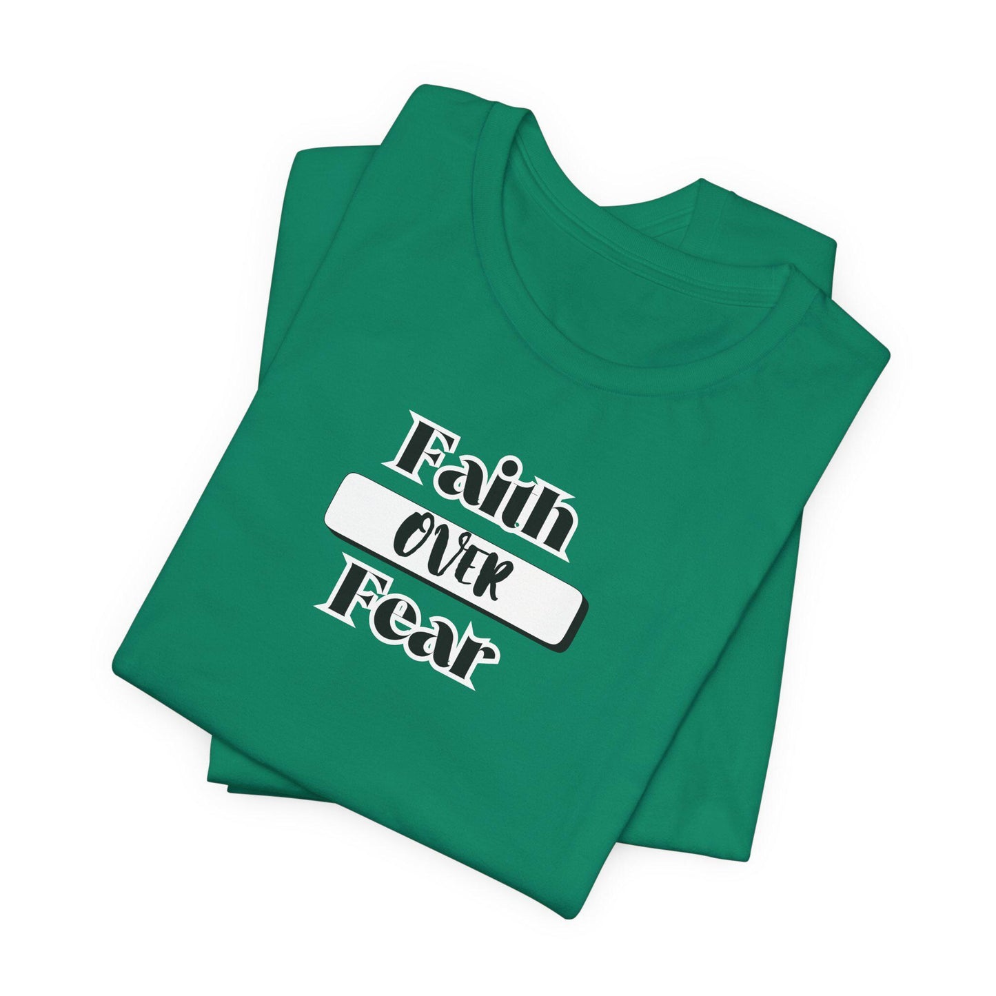Women's Faith Over Fear T-Shirt, Minimalistic Christian Apparel