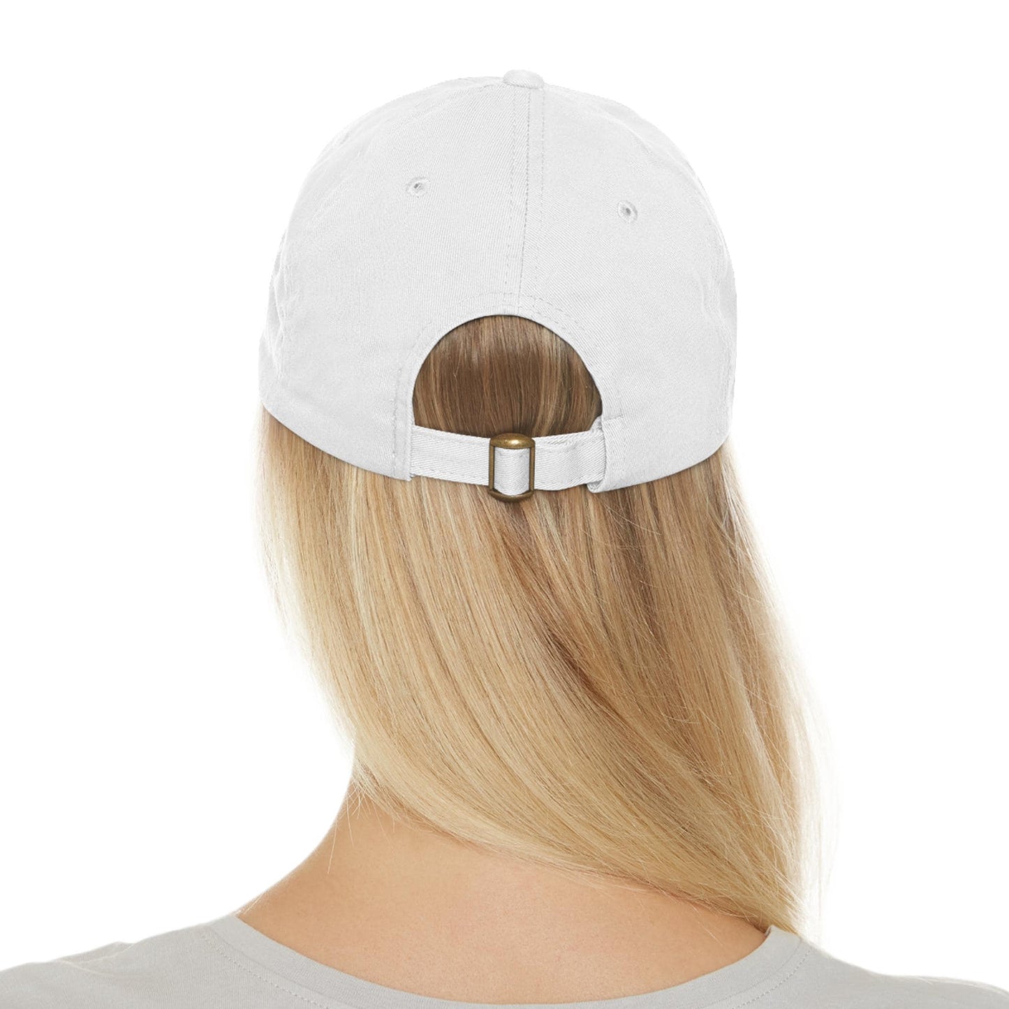 Enjoy the Moment Northern Lights Dad Hat with Leather Patch (Rectangle)